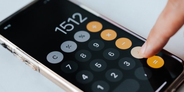 Calculator on smart phone