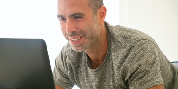 Man working at computer